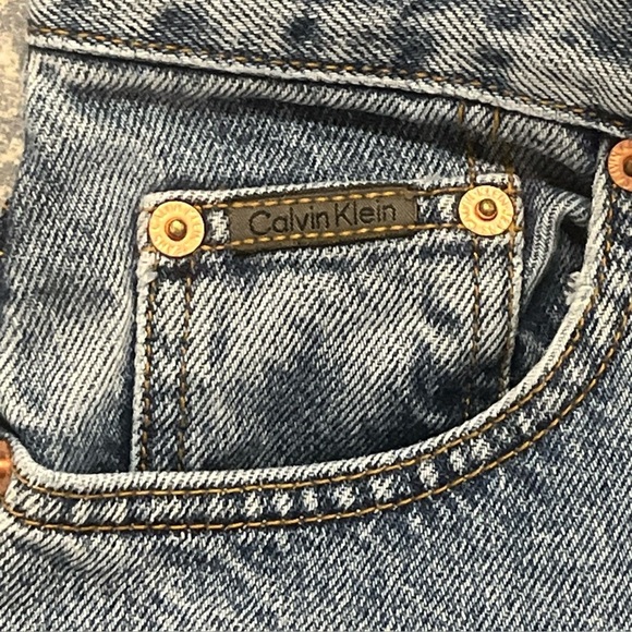 Vintage Calvin Klein made in USA jeans size 8P (28) double stone washed - Picture 11 of 11